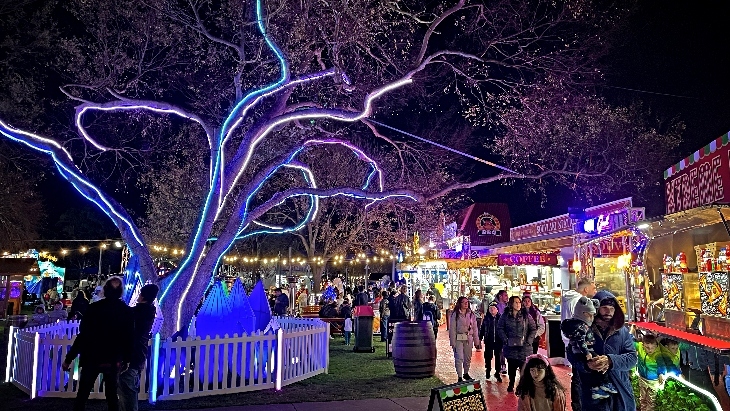 Chill Fest ice skating and carnival rides at Campbelltown